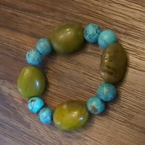 Bracelet Green and Blue